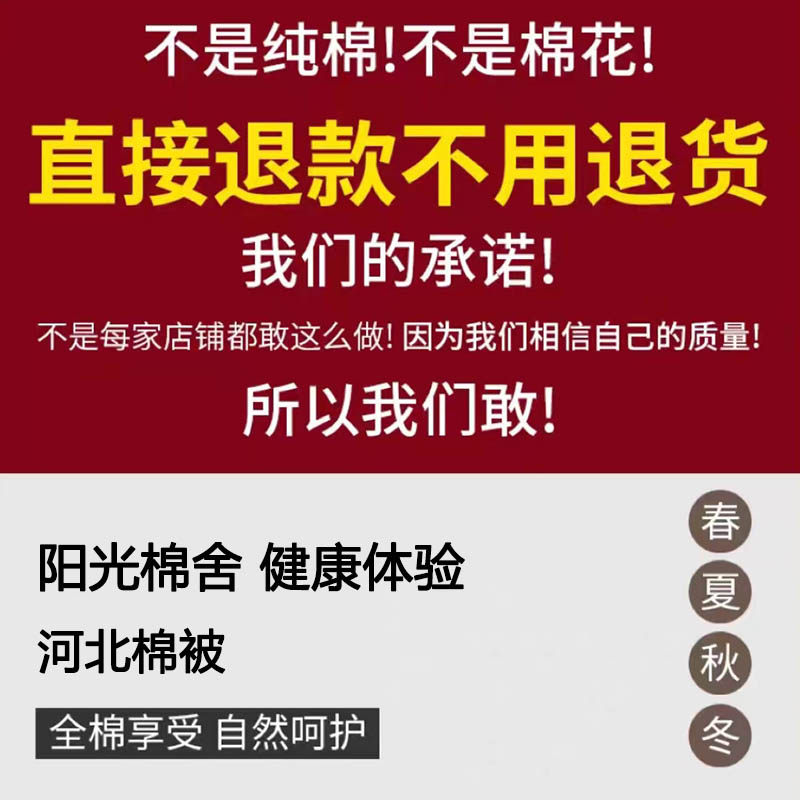 河北长绒棉花被子手工学生棉被芯冬被单双人棉絮全棉春秋被加厚保,淘宝优惠券,粉丝福利购,淘宝优惠卷