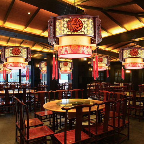 中式饭店餐厅灯吊灯仿古茶楼火锅店灯名宿酒店过道走廊灯工程灯笼 - 图2