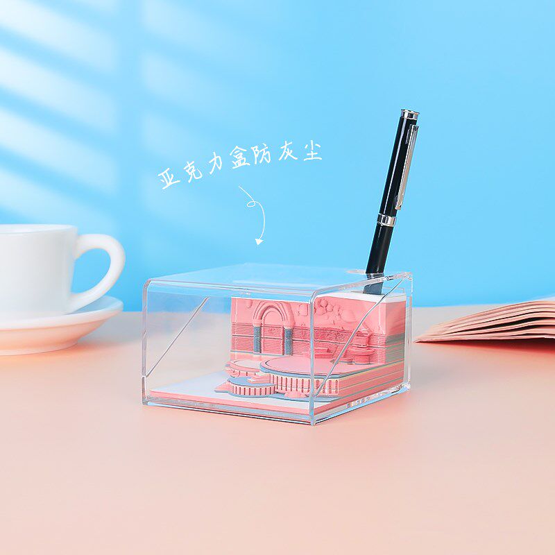 3D立体纸雕便签纸便利贴本送男女朋友情人圣诞爱情可批量定制造型,淘宝优惠券,粉丝福利购,淘宝优惠卷