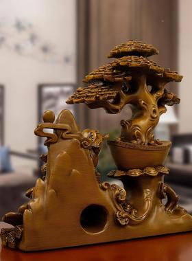 发树摆件蟾招财财进宝摇钱树生意隆店铺开业金7282大吉兴礼物客厅