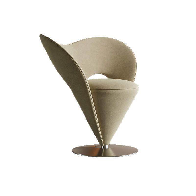 轻奢单椅意式单人沙发椅设计师款化妆椅简约休闲椅锥形高级化妆凳,淘宝优惠券,粉丝福利购,淘宝优惠卷