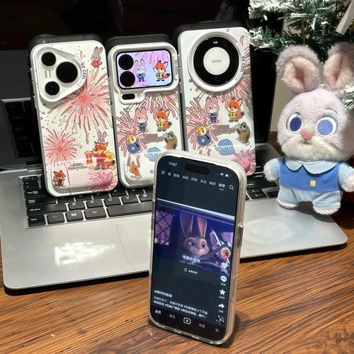 尼克朱迪烟花手机壳realme真我neo7turbo适用情侣gtneo6se动物城7pro一对gt5可爱2t真我13卡通12pro+男11v60 - 图1