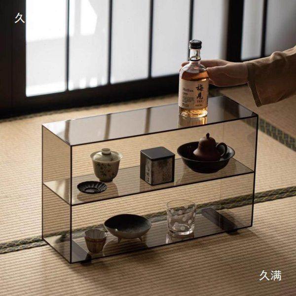 玖楼亚克力茶具收纳架置物架家用透明茶具茶杯茶壶展示架带背板,淘宝优惠券,粉丝福利购,淘宝优惠卷