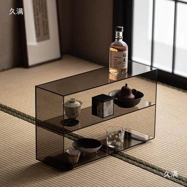 玖楼亚克力茶具收纳架置物架家用透明茶具茶杯茶壶展示架带背板,淘宝优惠券,粉丝福利购,淘宝优惠卷