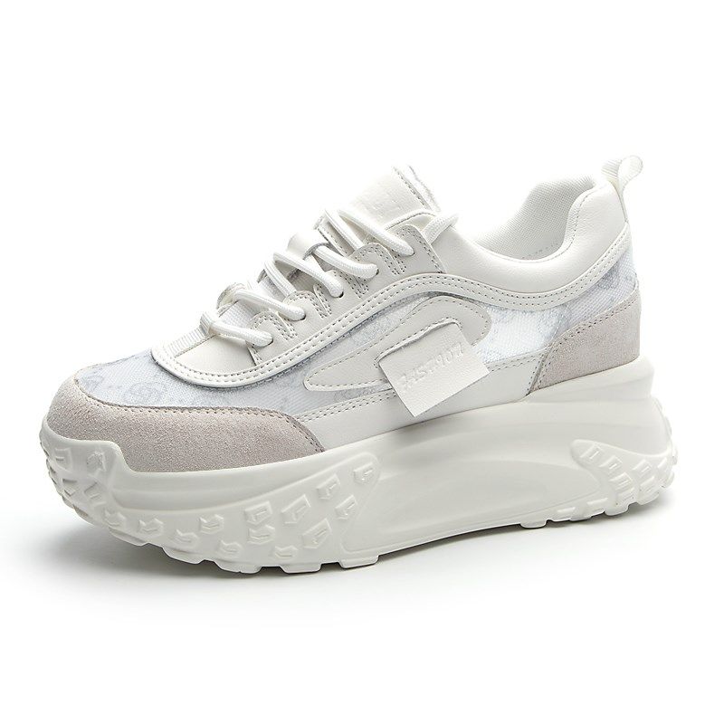 透气网面老爹鞋女2025新款夏季薄款百搭爆款超火内增高厚底小白鞋,淘宝优惠券,粉丝福利购,淘宝优惠卷