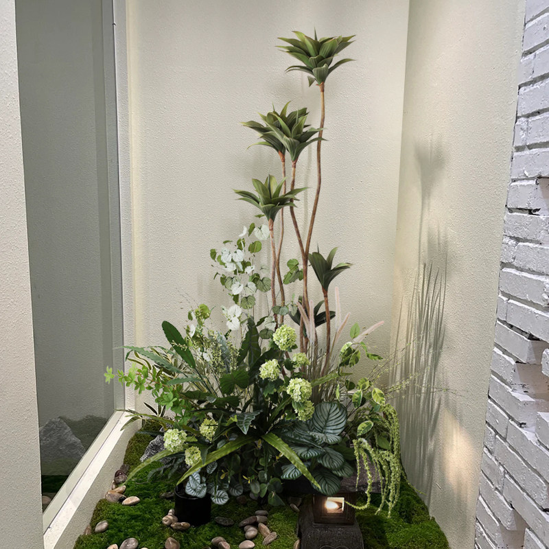 小型绿植造景装饰花卉仿真植物盆栽摆件办公室服装店角落花堆布景,淘宝优惠券,粉丝福利购,淘宝优惠卷