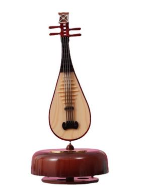 留声机音乐盒斯堪的纳维亚覆古乐器模型音乐盒展示家庭桌面装饰装