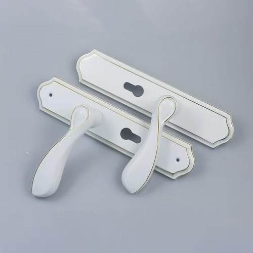 欧式合金实木门把手室内卧室房门锁锁具五金大磁吸静音锁体 - 图1