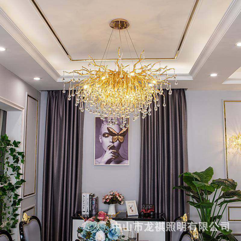 意大生树卧枝轻奢客厅大灯室灯具利798时尚创意个性房间水仿晶吸,淘宝优惠券,粉丝福利购,淘宝优惠卷