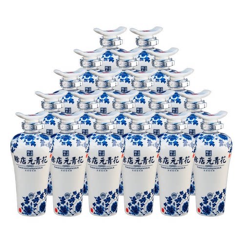 赊店老酒元青花小酒100ml*20瓶河南名酒46度浓香型白酒整箱装送礼 - 图0