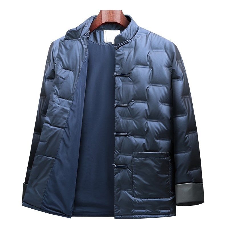 中老年唐装男士冬季休闲羽绒服中国风复古盘扣棉袄外套中式爸爸装,淘宝优惠券,粉丝福利购,淘宝优惠卷