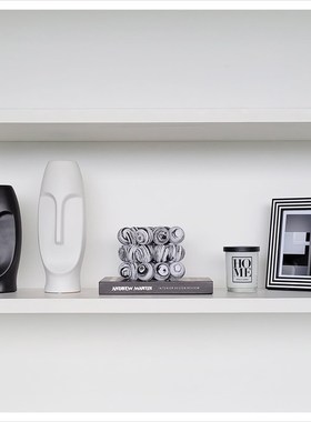 样板间现代家居软装饰品书柜玄关相架挂画创意几何陶瓷摆件ZH3076