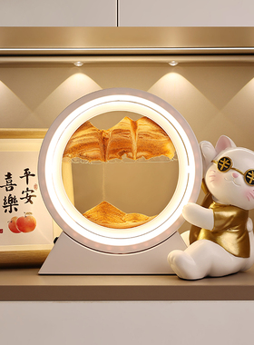 创意招财猫流沙画摆件家居饰品乔迁新居礼品房间沙漏装饰开业礼物