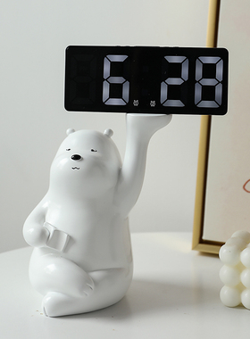 办公室桌面台式小闹o钟钟表装饰摆件家居装饰品玄关客厅电视柜家