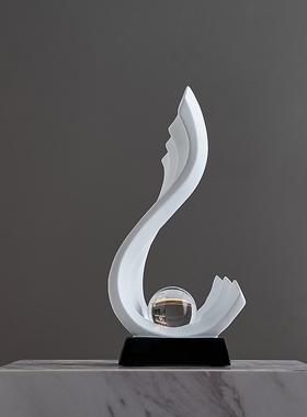 办公室摆件轻奢高档风生水起酒柜装饰品家居饰品电X视柜客厅玄关