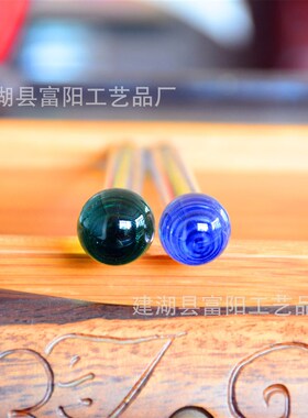 渐变螺旋星云超好看高硼硅玻璃搅拌棒调酒棒