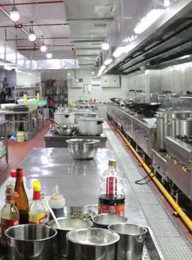 商用厨房设备不锈钢台学校工厂酒店食堂饭堂设备工程改造设计