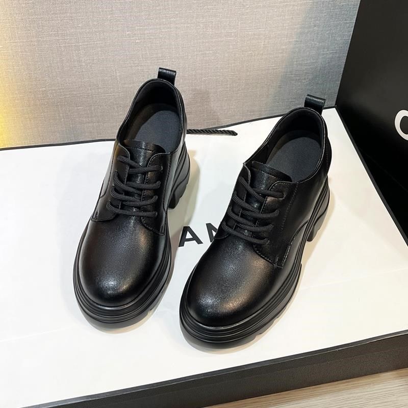 深口皮鞋内增高女坡跟女鞋职业正装软皮工作鞋厚底黑色小个子显高,淘宝优惠券,粉丝福利购,淘宝优惠卷