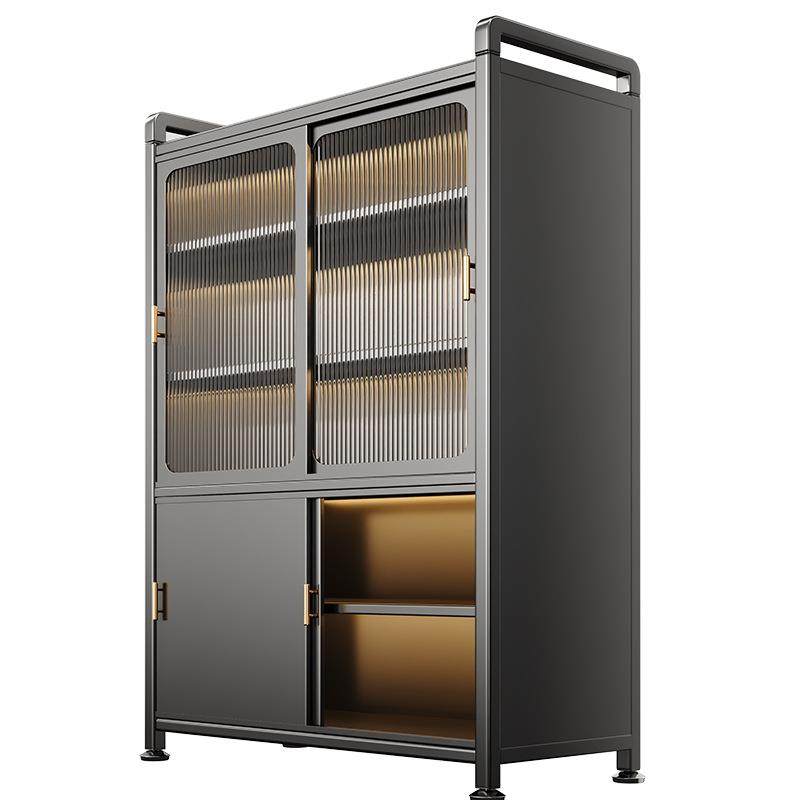 多功能厨房收纳柜 落地置物架家用锅碗餐边微波炉防尘储物橱柜子,淘宝优惠券,粉丝福利购,淘宝优惠卷