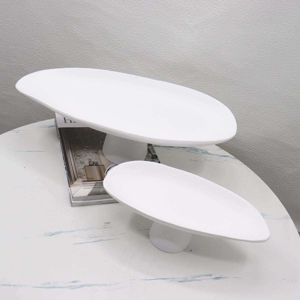 简约现代树脂高脚果盘创意客厅餐桌茶几收纳托盘摆件样板间装饰品,淘宝优惠券,粉丝福利购,淘宝优惠卷