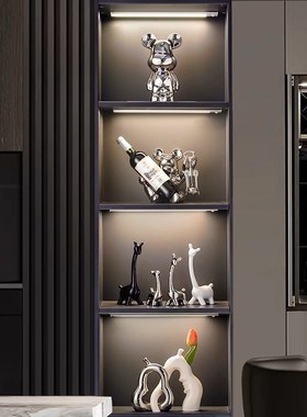 一家四口小c鹿摆件家居好物酒柜电视柜装饰品乔迁礼品玻璃柜摆饰