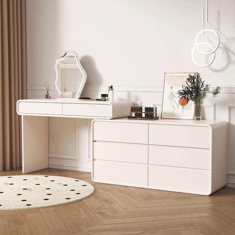 Yla新款轻奢烤漆梳妆台卧室简约奶油风斗柜一体梳妆台化,淘宝优惠券,粉丝福利购,淘宝优惠卷