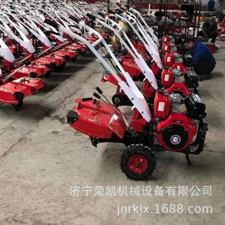 农用多功能后置旋耕犁地微耕汽油9马力四驱耕地打田机小型耘锄机