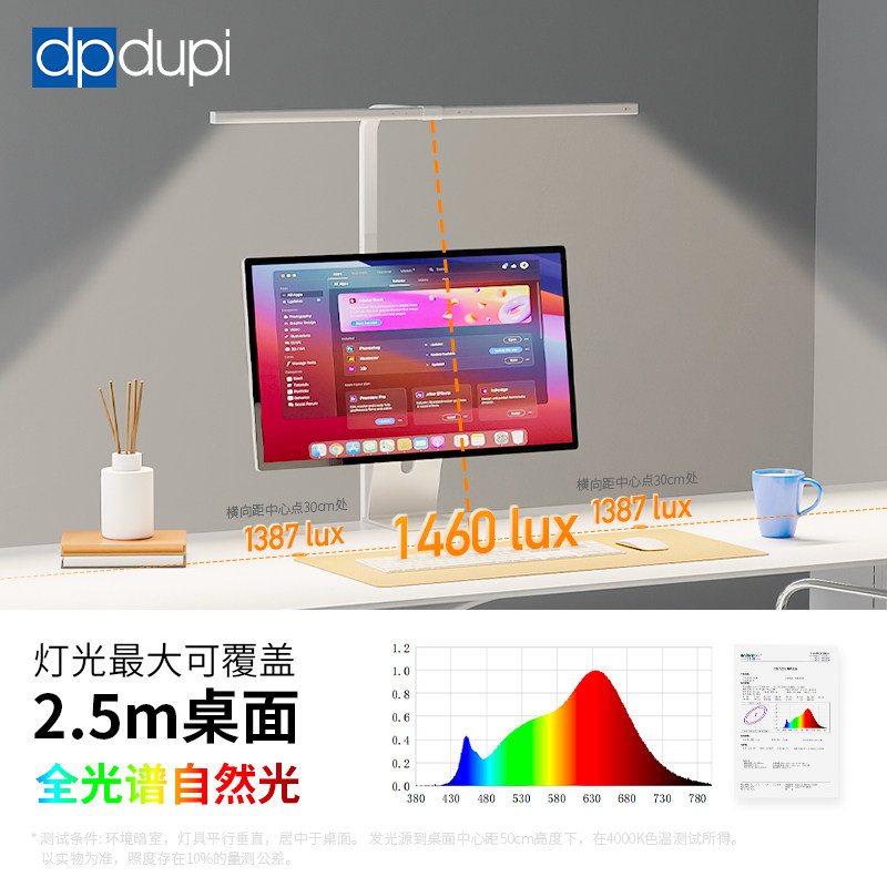 德普全光谱护眼落地灯aa级客厅卧室书房学生儿童学习专用阅读台灯,淘宝优惠券,粉丝福利购,淘宝优惠卷