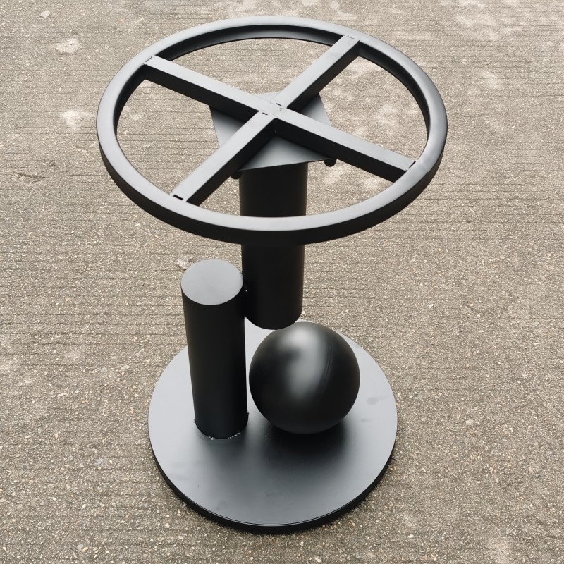 金属铁艺桌腿支架茶几边几腿大理石岩板圆形餐桌腿洽谈桌子腿底座 - 图2