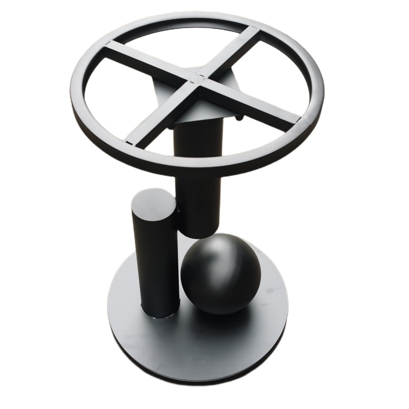 金属铁艺桌腿支架茶几边几腿大理石岩板圆形餐桌腿洽谈桌子腿底座 - 图3