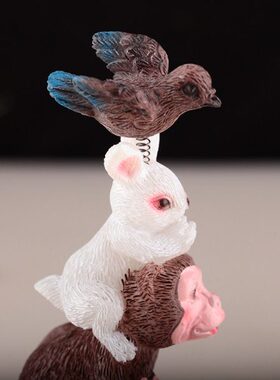 藏式和谐四瑞宝摆件前摆件车载摆件象宝和睦四瑞堂用品小号