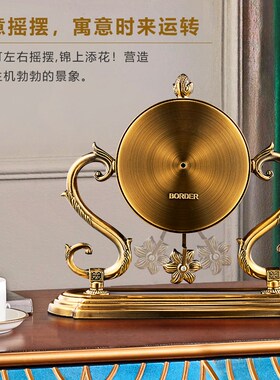 座钟家用装饰摆饰客厅台式钟表中式复古时钟桌面座钟摆台式表大号