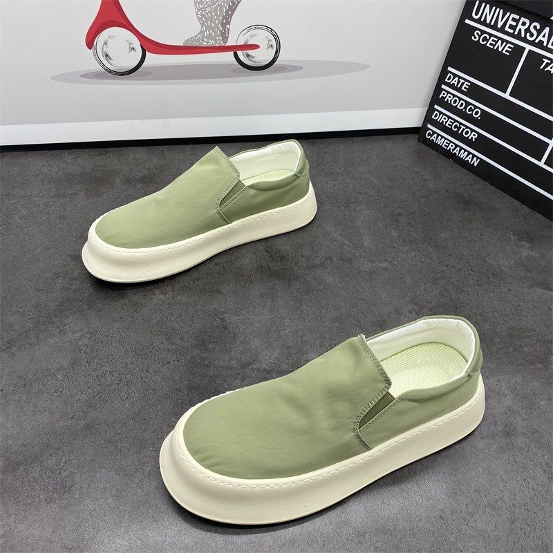 懒人鞋男2024夏季新款休闲板鞋男款开车鞋厚底一脚蹬帆布鞋男透气,淘宝优惠券,粉丝福利购,淘宝优惠卷