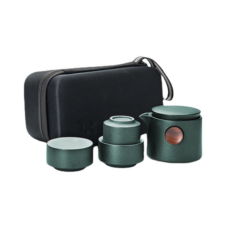 Renwoxing tea set travel set business gift quick cup portable outdoor travel tea set teapot tea cup complete set