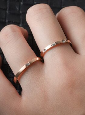 大号戒指超大适合胖mm网红粗食指戒指女胖大码镶钻时尚个性的手手