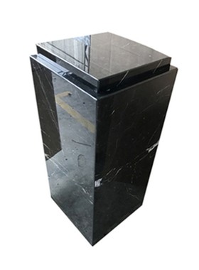 酒店大厅雕塑台大理石柱子摆台别墅样板房M工艺品底座玄关摆件基