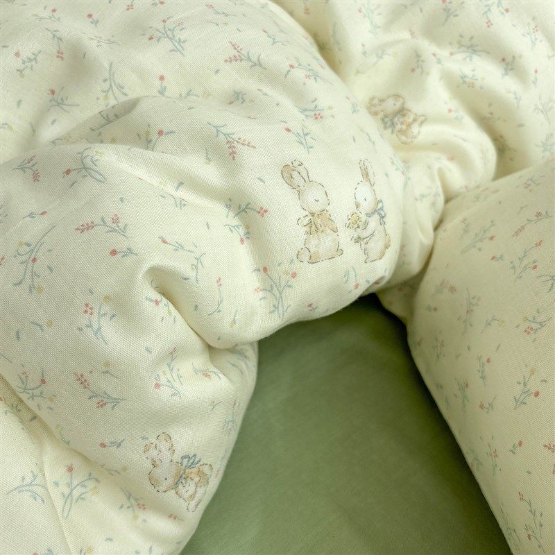 A类双层纱花枝兔可爱单被套全棉亲肤150200cm被罩超柔软可定制,淘宝优惠券,粉丝福利购,淘宝优惠卷
