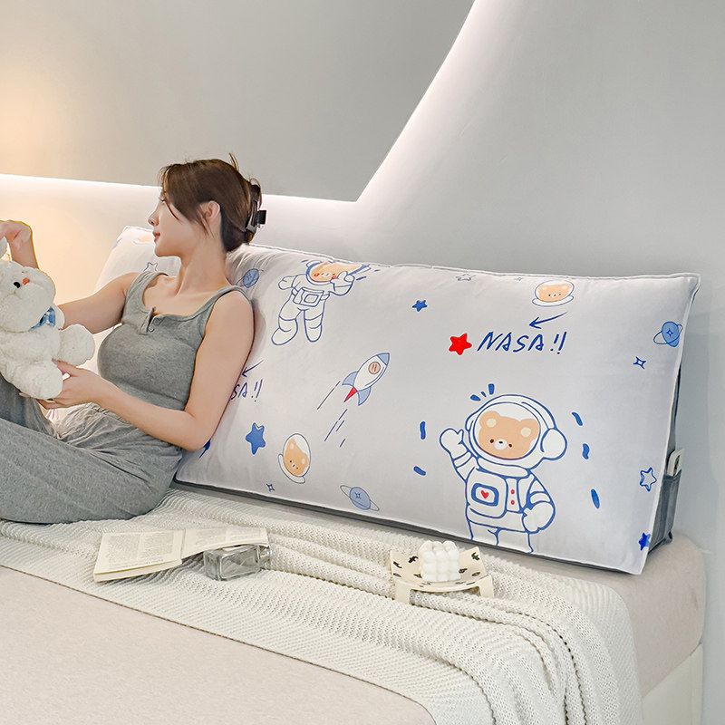 婴儿绒无床头靠垫软包靠背床上万能大靠枕榻榻米儿童看书半躺软垫,淘宝优惠券,粉丝福利购,淘宝优惠卷