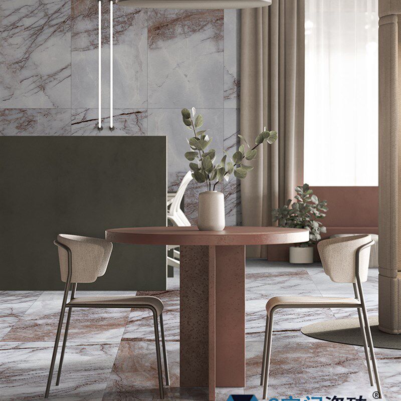 个性大理石纹柔光质感瓷砖别墅客餐厅地砖工装厨卫间岩板背景墙砖,淘宝优惠券,粉丝福利购,淘宝优惠卷