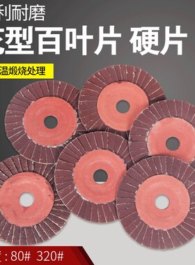 百叶片金属不锈钢打磨抛光弯头花型叶轮100角磨机百叶轮千叶硬片