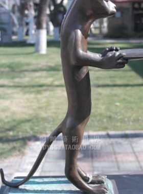 纯铜埃及猫端盘托盘果盘接待台雕塑摆件玄关鞋柜酒架茶几家居饰品