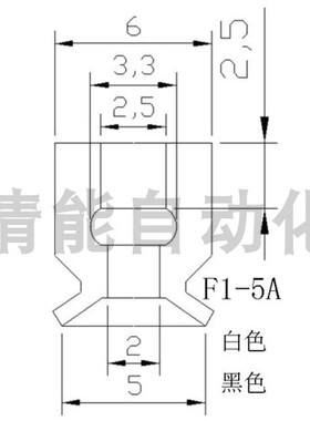 机械手真空吸盘强力非标 F1-3A/4A/6LB/8LB/22A 吸嘴配件加长吸盘