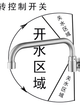 灶台水龙头 猛火灶商用炉灶厨房酒店天然气灶配件电磁炉摇摆龙头