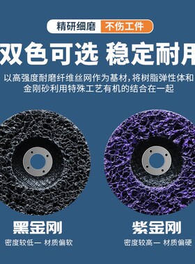 黑金刚打磨片油漆打磨除锈神器角磨机金刚砂轮片钣金磨光片抛光轮