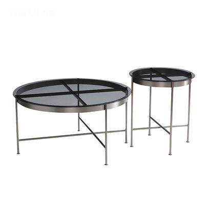 北欧创意轻奢意式不锈钢玻璃茶几组合设计师小户型客厅极简约边几,淘宝优惠券,粉丝福利购,淘宝优惠卷