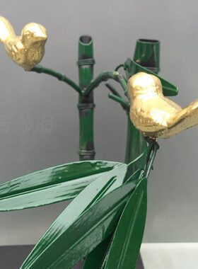 家居摆件铁艺工艺品摆设承沁家居饰品创意客厅中式饰摆现代简约