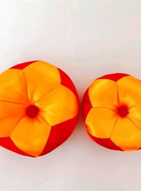 佛具用品木鱼垫铜磬垫子蒲团拜垫配垫绸缎M底垫红黄双色大小尺寸