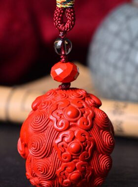 量高砂抱含手摆件朱砂办公含把支持验货貔貅朱砂摆台量球保真高红