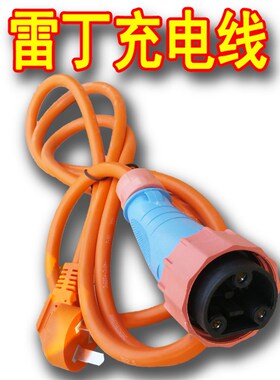 雷丁D50 宝路达DS5 6 比德文M6电动汽车专用充电插头充电线充电枪
