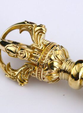 黄铜五股杵挂件金刚杵法器送朋友降复古杵魔精品项链男士吊坠配饰